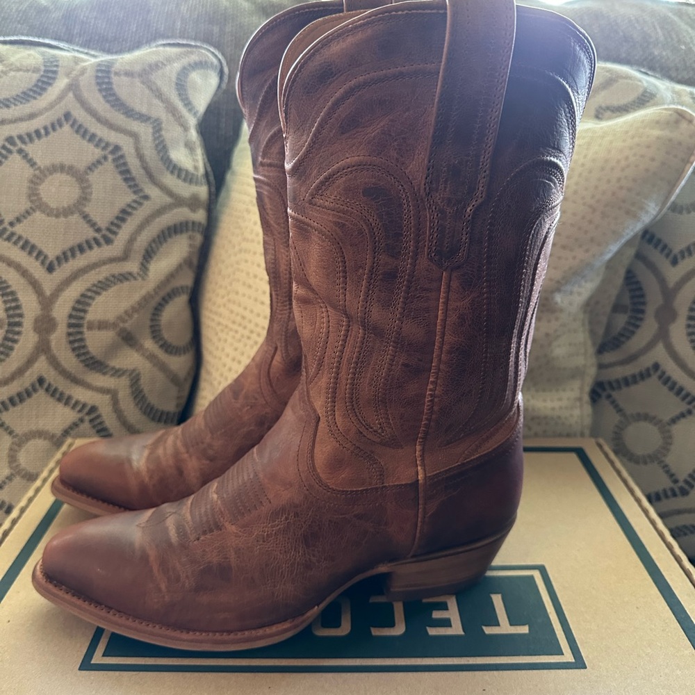Tecovas Brown Leather Cowboy Boots